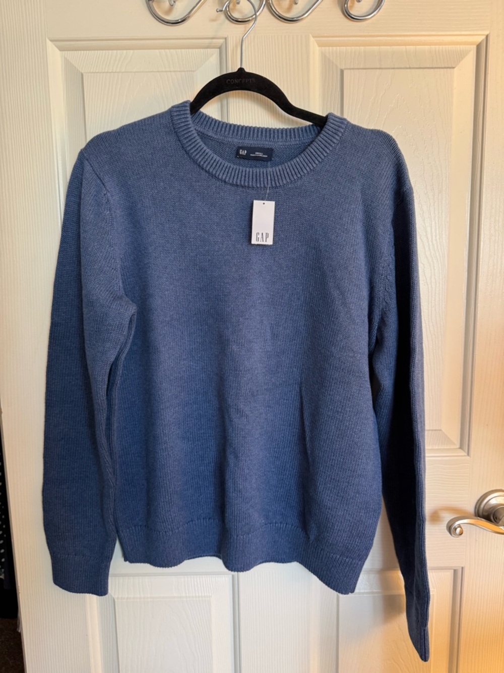 GAP Men's Crewneck Sweater in Slate Blue
